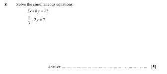 13 Maths Simultaneous Equations