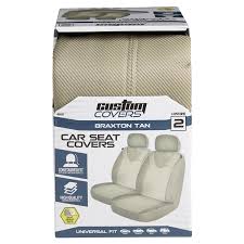 Lb Braxton 2pc Tan Seat Cover