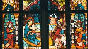 Beautiful Ancient Multi Colored Stained