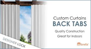 Custom Outdoor Curtains With Back Tab