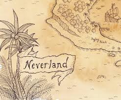 Hand Drawn Peter Pan Map Of Neverland