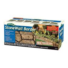 Tan Stone Wall Border