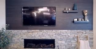 Ledgestone Stacked Stone Fireplace