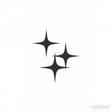 Sparkles Icon Vector Sign Isolated For