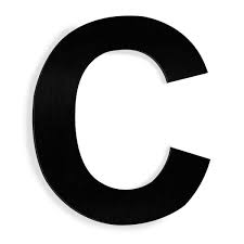 Stainless Steel Floating House Letter C