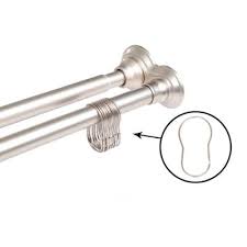 Double Rod Shower Curtain Rods The