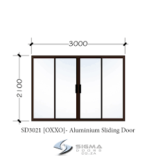 Aluminium Sliding Door Sd3021 Oxxo