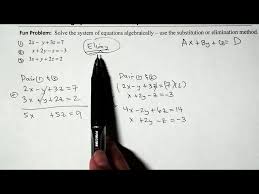 Linear Equations In 3 Variables