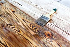 Painting Natural Wood With Paint Brush