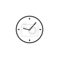 Wall Clock Outline Icon Linear Style