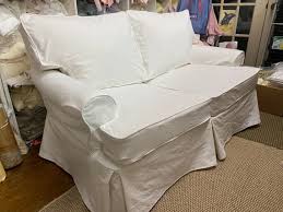 Sofa Slipcovers White Washed Cotton