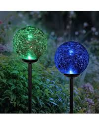 Exhart Solar Glass Ball With Color