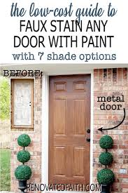 How To Paint A Door To Look Like Wood