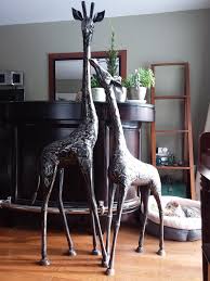 Steel Patch Giraffe Statue