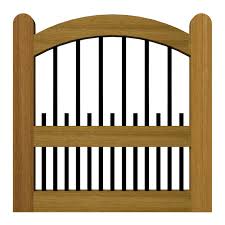 Hardwood Open Panel Garden Gate