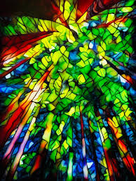 Canvas Art Stained Glass Panel Stained
