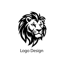 Lion Logo Black Simple Flat Icon On