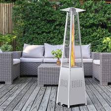 Pyramid Glass Tube Flame Outdoor Heater