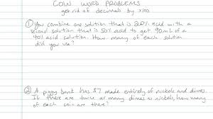 Coin Word Problems Math S By
