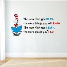 Cat In The Hat Book Quote Wall Sticker