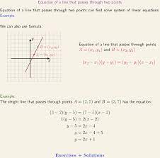 Equation Of A Line That Passes Through