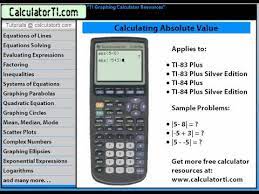 Ti 83 Plus And Ti 84 Plus Calculators