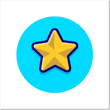 Gold Star Cartoon Vector Icon