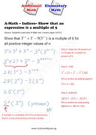 A Math Indices Show That An
