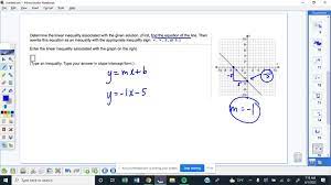 Determine The Linear Inequality