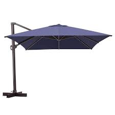Pellebant Patio Cantilever Umbrella Outdoor Offset Umbrella With No Base Navy Blue