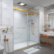 Double Sliding Frameless Shower Door