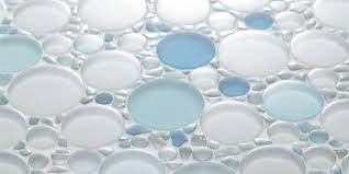 Bubble Glass Tile Blue Glass Bubble