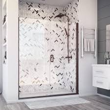 Semi Frameless Hinged Shower Door