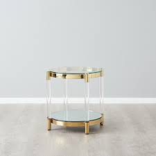 Auryn Gold Stainless Steel Side Table