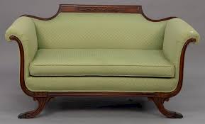 Duncan Phyfe Style Loveseat Wd 60 In