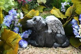 Dog Angel Dog Garden Statues