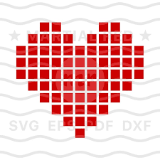 Heart Svg Pixel Heart Pixelated Heart