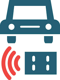 Remote Vehicle Glyph Two Color Icon For