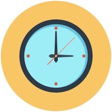 Wall Clock Vector Stall Flat Icon