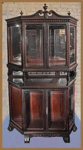 Cherry Cabinet With Beveled Glass