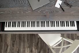 Fumed Oak Piano Computer Desk