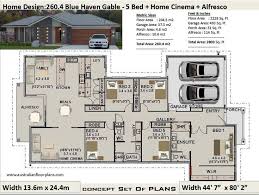 5 Bedroom House Plans 260 4 M2 Or 2800