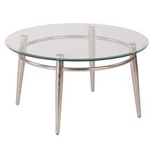 Brooklyn Clear Tempered Glass Round Top