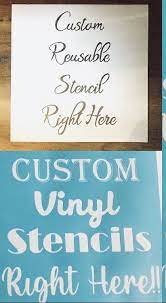Custom Stencil Vinyl Adhesive Or