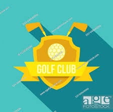 Golf Club Icon Flat Ilration Of