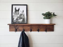 Wall Coat Rack With Shelf Wall Mounted