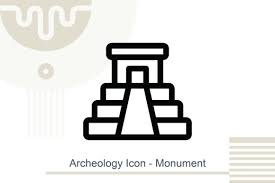 Archeology Icon Monument Graphic By