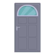Close Door Icon Cartoon Vector