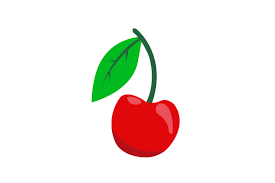 Red Cherry Icon Vector Design Graphic