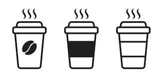 Take Away Coffee Cup Icon Images